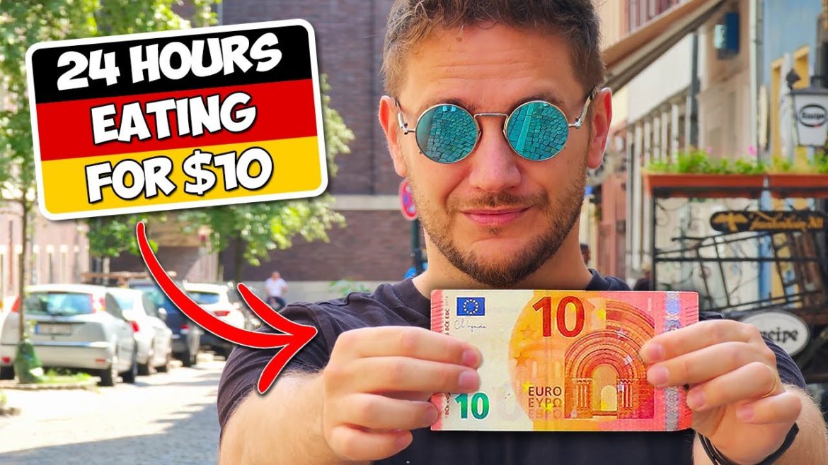 What Can You EAT FOR $10 in Germany? (for 24 Hours)