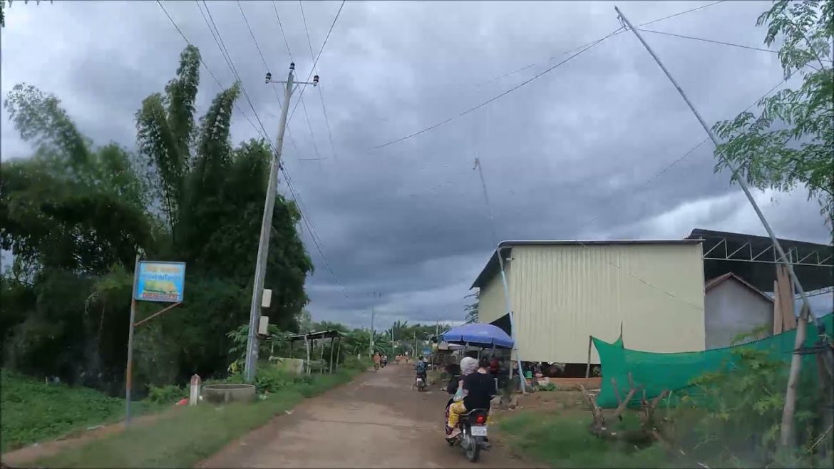 [4K] Driving Tour | Suburb | Kampong Cham | Cambodia