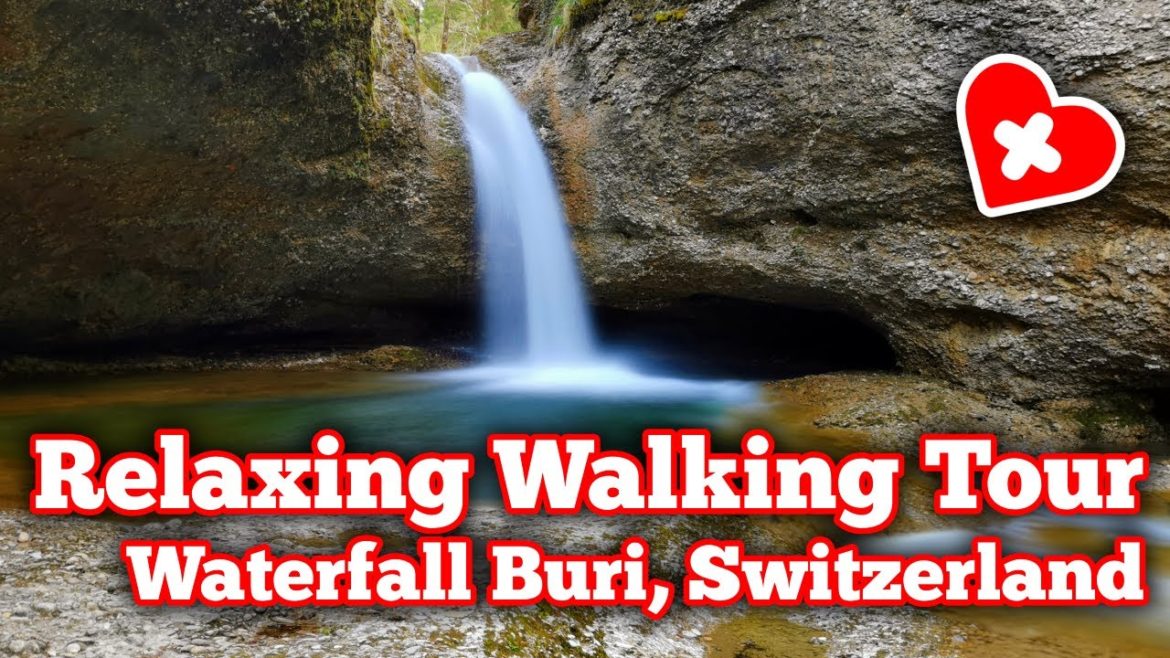 4K Walking Tour: Waterfall Buri Switzerland ASMR