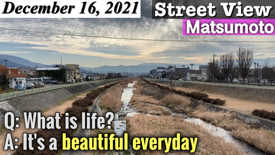What is life? It's a beautiful everyday : Town Restaurant etc., Nagano Japan Vlog ASMR [Street View]