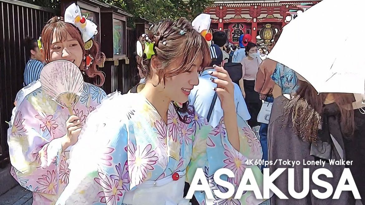 [4K Tokyo] Walking in Asakusa/浴衣姿の若者が戻ってきた浅草を散策/ [2022.6.26]