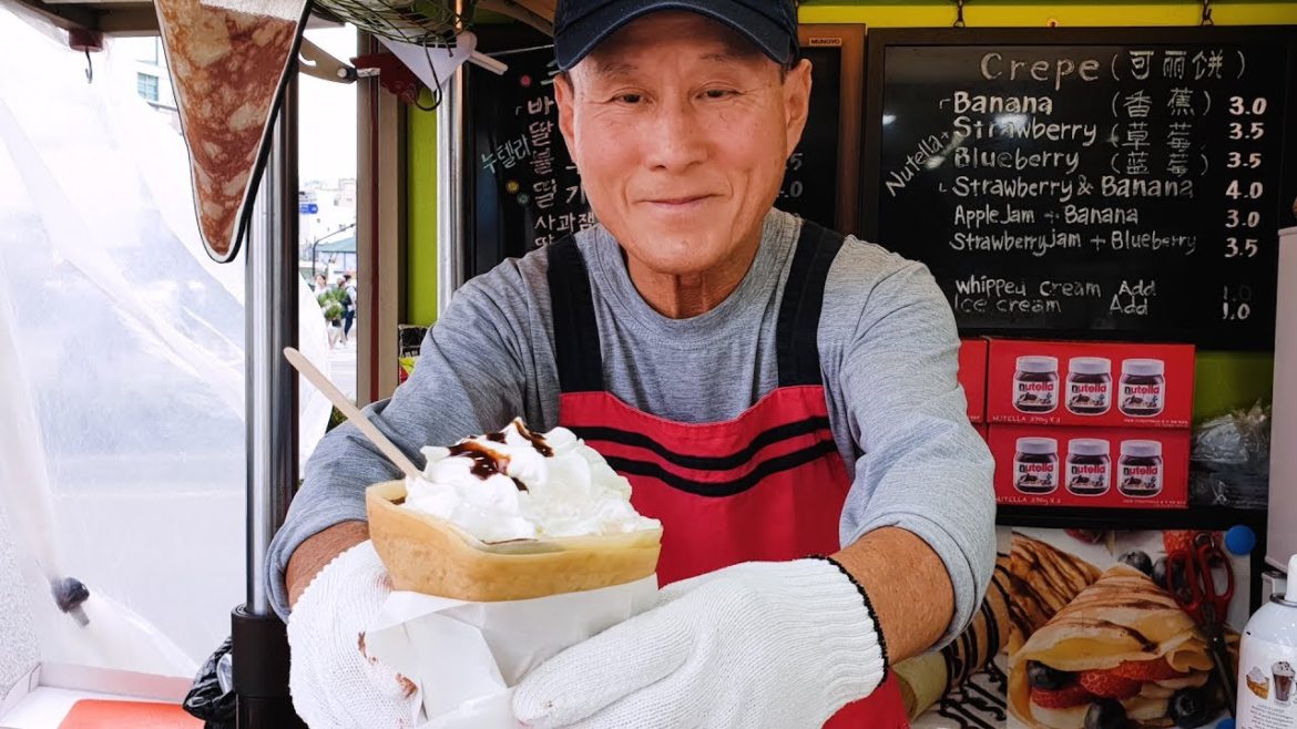 레전드 동대문 할아버지 크레페 최신 근황, 할아버지 크레페 궁금증 해결, Amazing Crepe Skill, Grandpa crepes, Korean street food 레전드 동대문 할아버지 크레페 최신 근황, 할아버지 크레페 궁금증 해결, Amazing Crepe Skill, Grandpa crepes, Korean street food