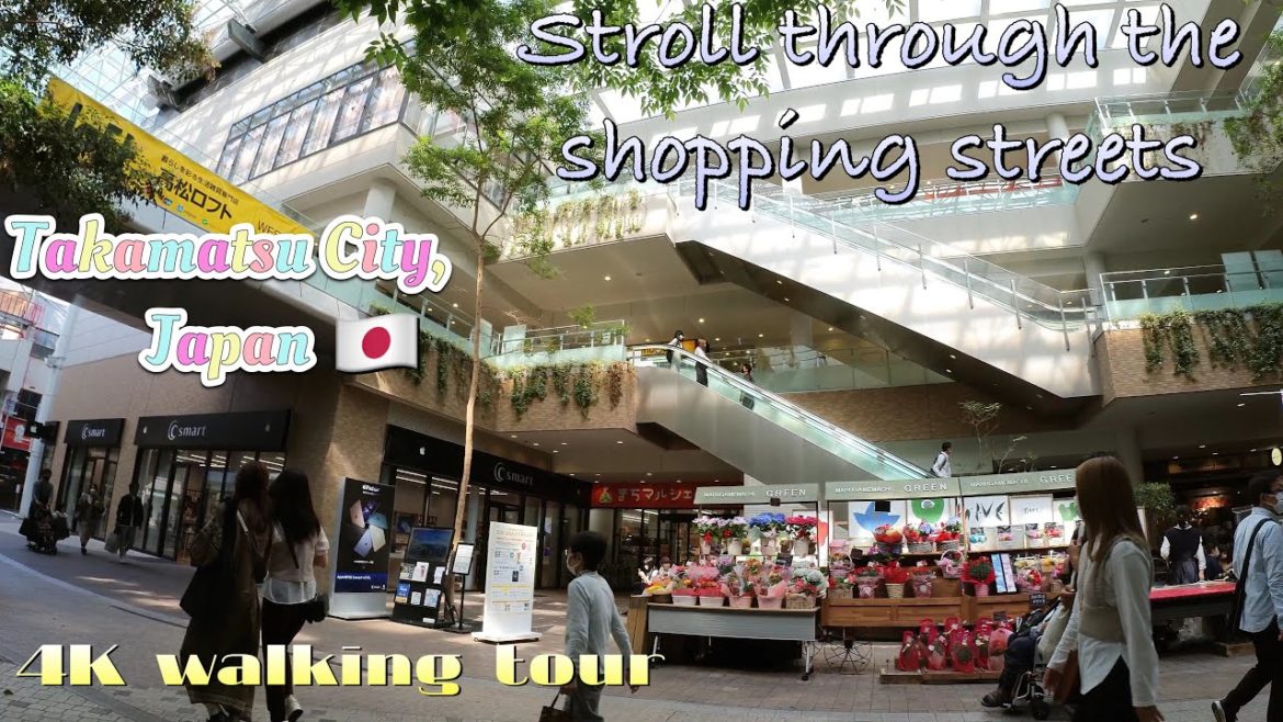 【4K walking tour】Stroll through the arcade shopping street in Takamatsu City, Japan,May 2022(高松市商店街)
