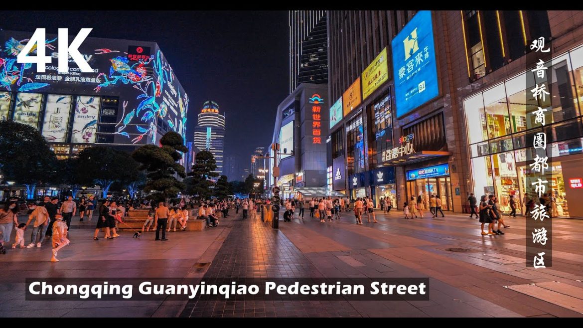 Night Walk Around Guanyinqiao Pedestrian Street in Chongqing China |4K Walking Tour 2022 Night Walk Around Guanyinqiao Pedestrian Street in Chongqing China |4K Walking Tour 2022