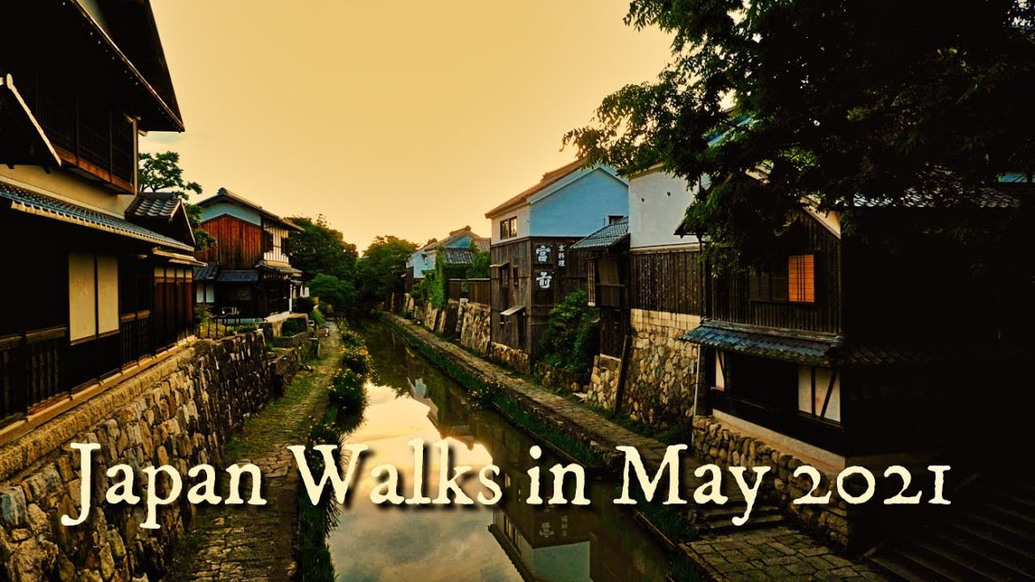 Japan 4k Virtual Walking Tour | Kyoto Walking Tour 4k, Ōmihachiman, Walking in Japan Countryside