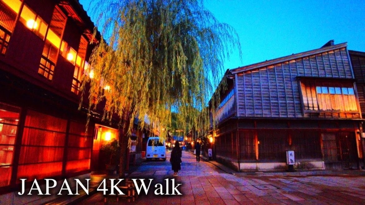 【4K】Japan Walking Tour - Evening in the Local City "Kanazawa"