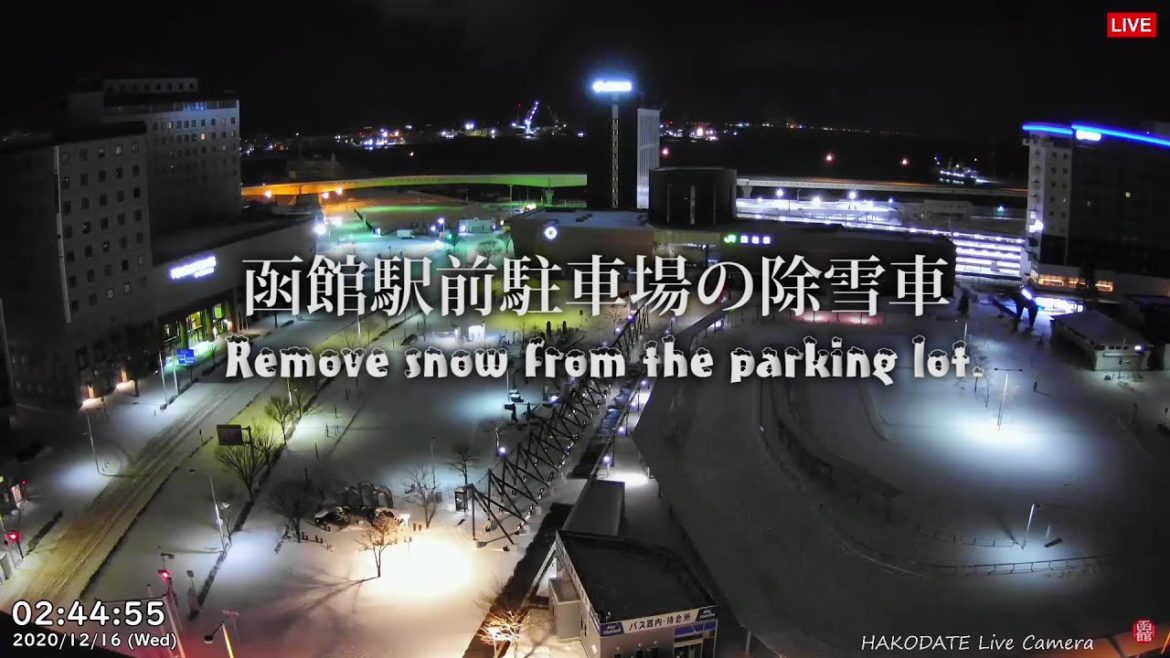 【Clips】深夜に駅前駐車場で作業する除雪車<5倍速> 【Clips】深夜に駅前駐車場で作業する除雪車<5倍速>