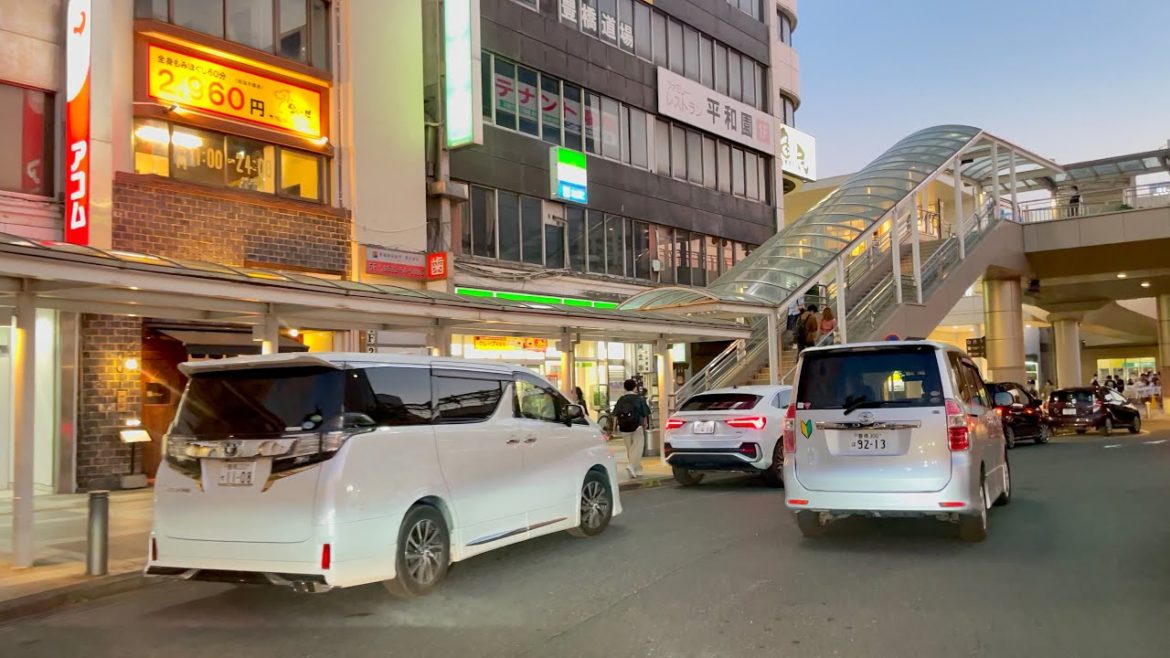 Sunset Tour Drive at Toyohashi City’s Central Business District | Aichi Japan