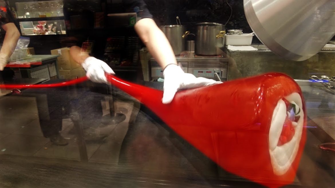 How Japanese Hand-made Candy Is Made | Japanese Street Food