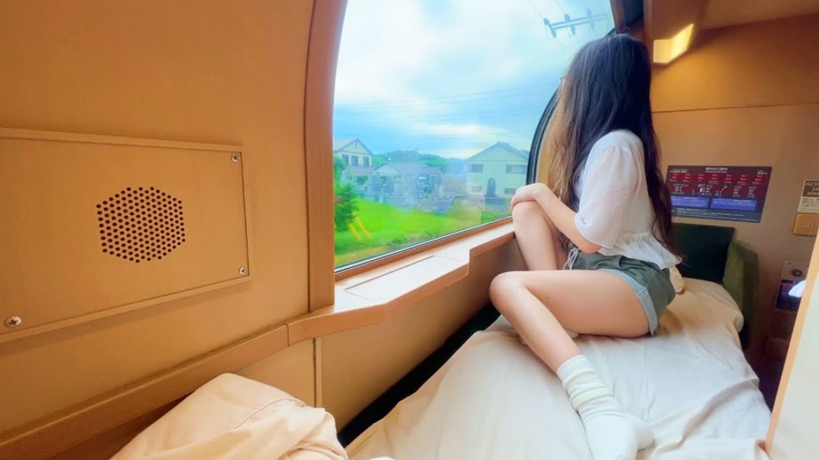 日本唯一の夜行列車で一人旅🥰【岡山~東京】ドキドキした連結シーン🚃🚃|サンライズエクスプレス 日本唯一の夜行列車で一人旅🥰【岡山~東京】ドキドキした連結シーン🚃🚃|サンライズエクスプレス