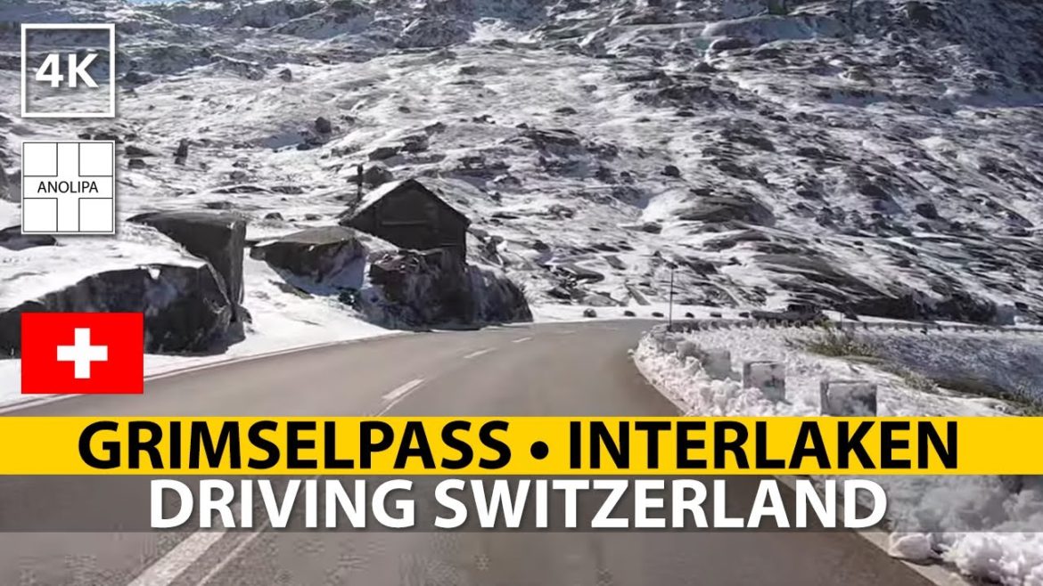 Driving in SWITZERLAND 🇨🇭 🚙 GRIMSELPASS • INTERLAKEN • Scenic drive【4K】