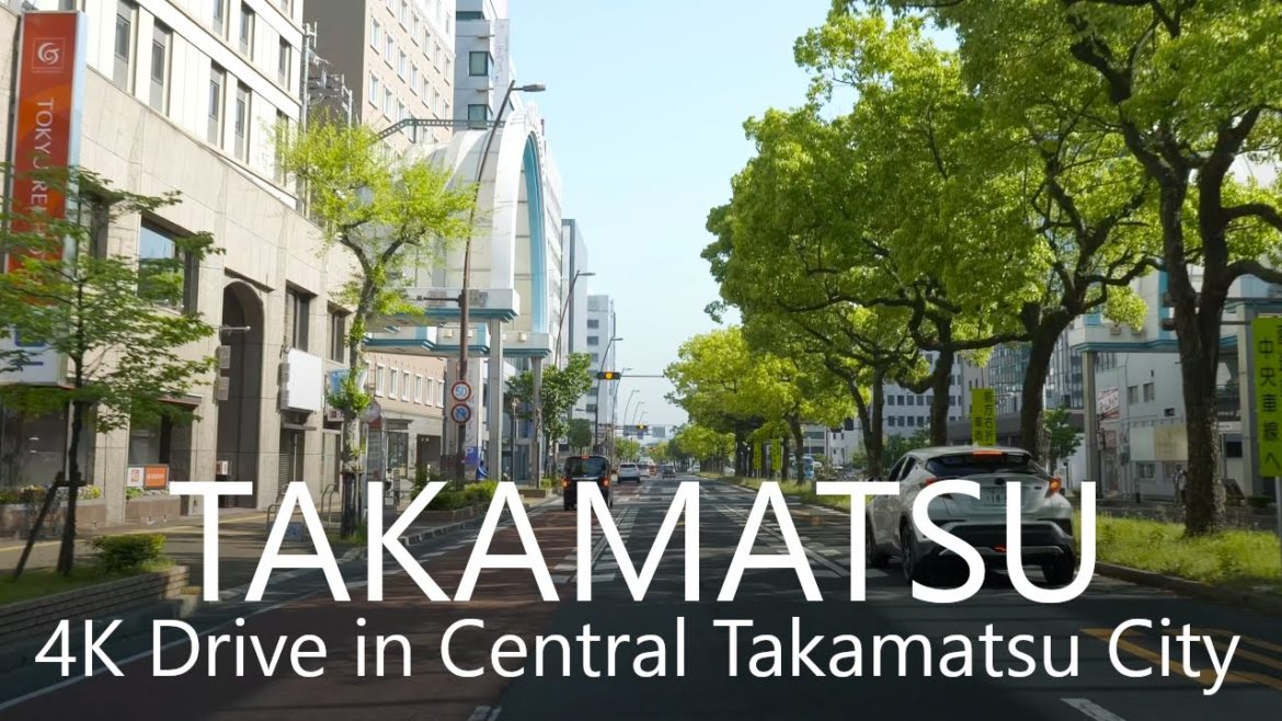 4K Drive in Central Takamatsu City, Kagawa / 高松市ドライブ