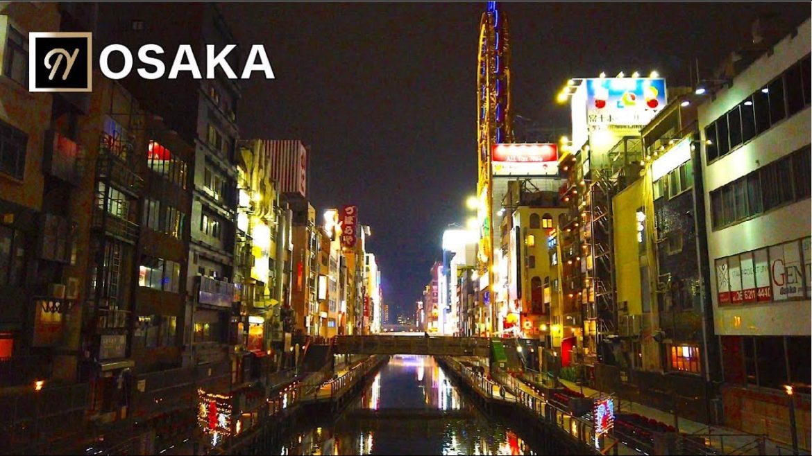 【OSAKA】Shinsaibashi - Namba Night Walking Tour  夜の心斎橋から難波まで散歩（大阪）