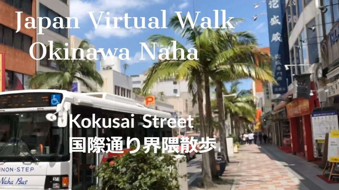 Japan-Okinawa virtual walk-Naha Kokusai St. Lunch time walk(Natural sound)【HD】那覇　国際通り界隈ランチ散歩