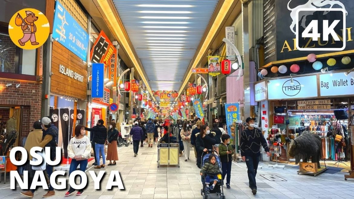 4K Osu Shopping District Tour in Nagoya, Japan