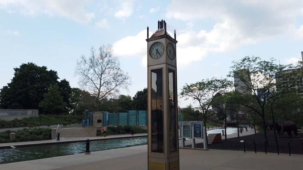 Indianapolis, Indiana - Indiana State Museum Steam Clock (2021)