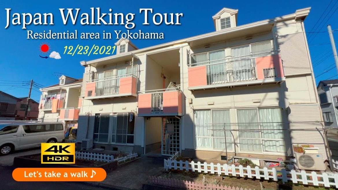 🇯🇵【4K･JAPAN㊲】virtual walking tour★Residential area in Yokoham♪（Peaceful scenery）healing videos