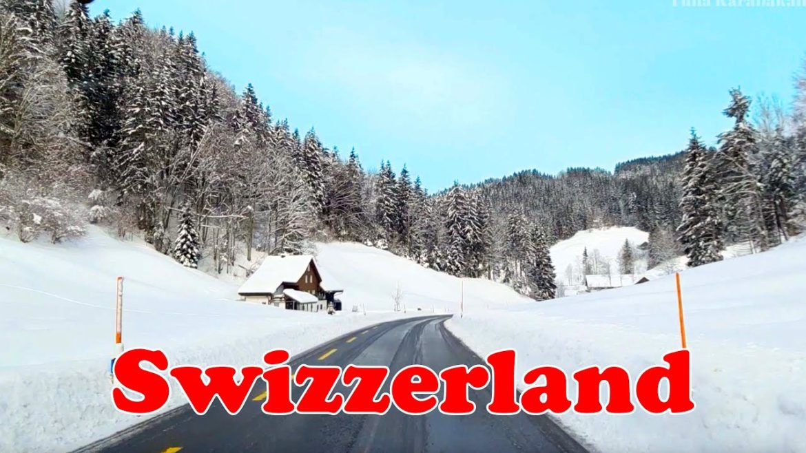 Driving Tour | Beautiful Snow Scenery | Switzerland 🇨🇭 Driving Tour | Beautiful Snow Scenery | Switzerland 🇨🇭