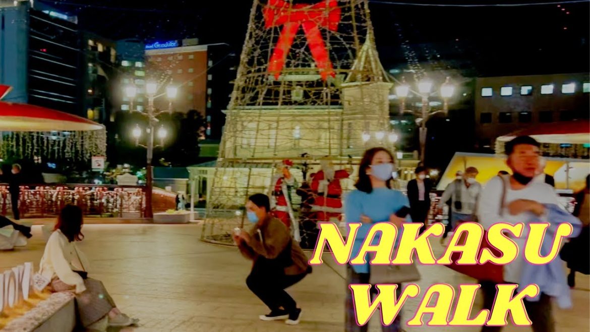 【4K】Hakata Walk - Japan walking tour - walking -  , Japan