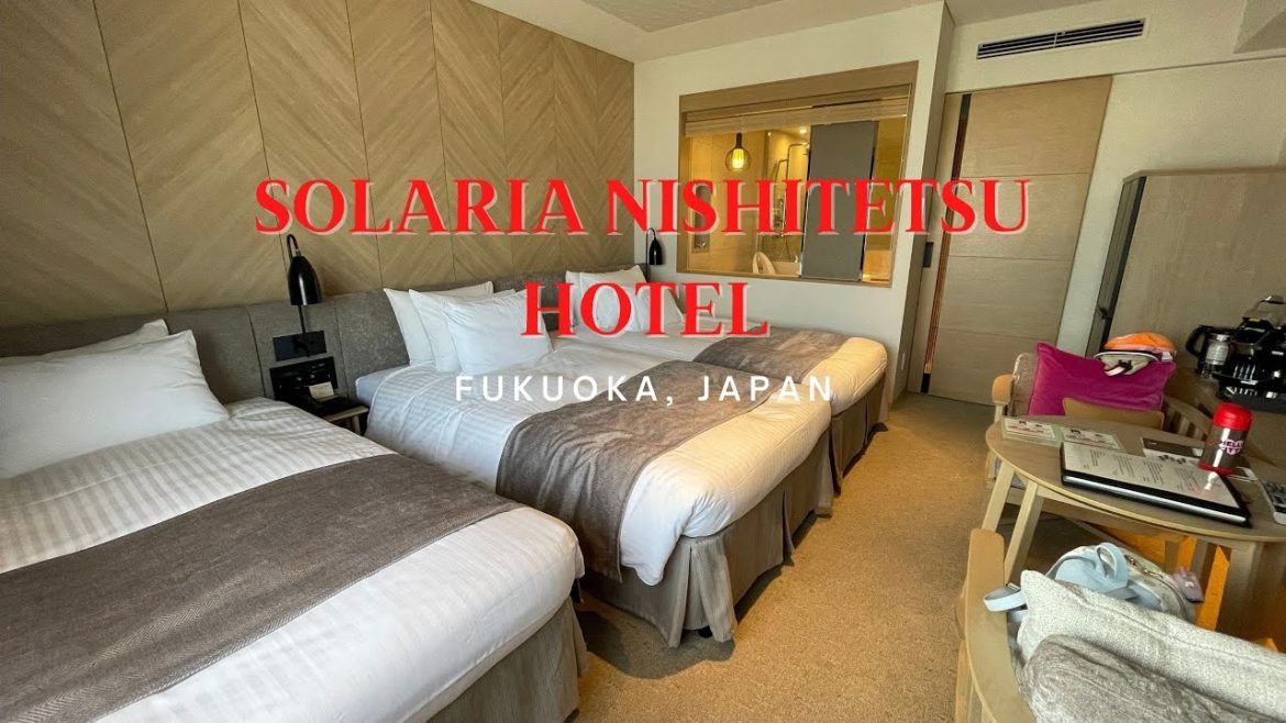 [ソラリア西鉄ホテル福岡] Solaria Nishitetsu Hotel Fukuoka | Hollywood Triple Room Tour | Travel Getaway