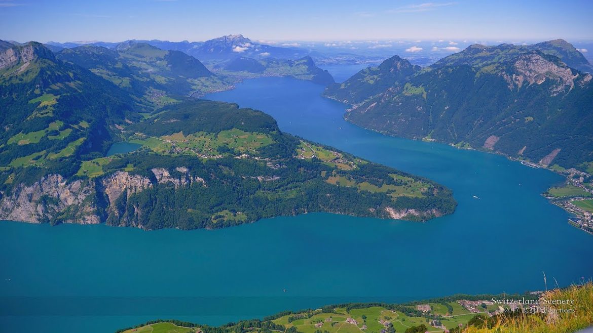 4K Fronalpstock Schwyz SWITZERLAND アルプス山脈 aerialview