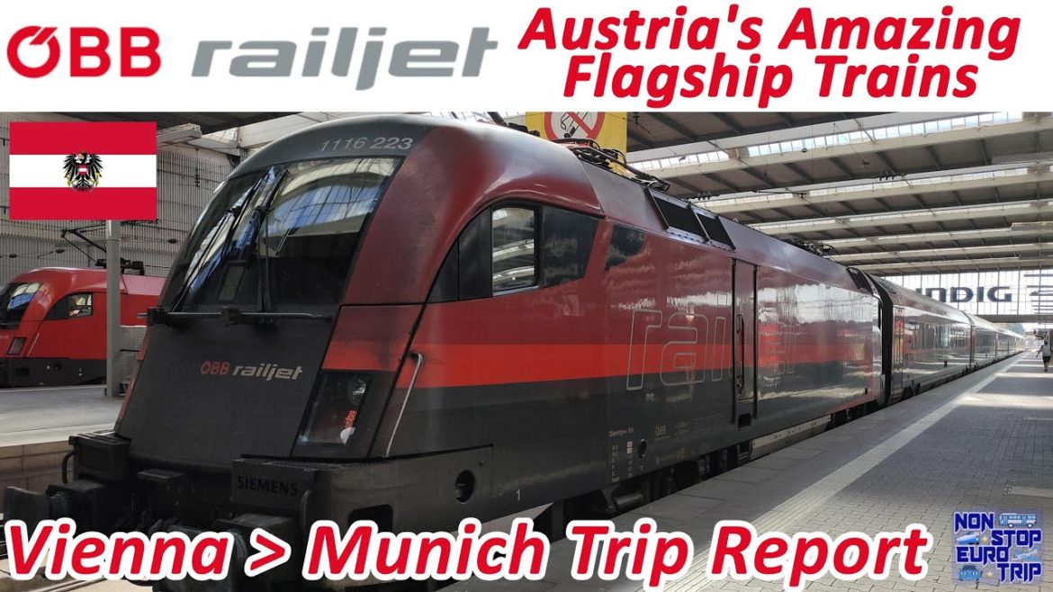 INTERNATIONAL ÖBB RAILJET REVIEW / VIENNA TO MUNICH / AUSTRIAN TRAIN TRIP REPORT