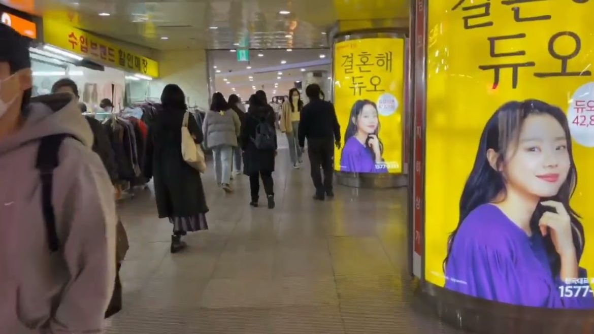 Nampo Underground Markeet Busan Walking Tour 4K