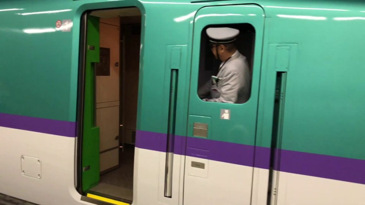 Komachi and Hayabusa Shinkansen at Ueno Station