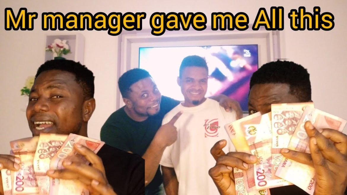 I've finally met with Mr manager nija news/ he gave me all this MONEY for my problems/ oh my God