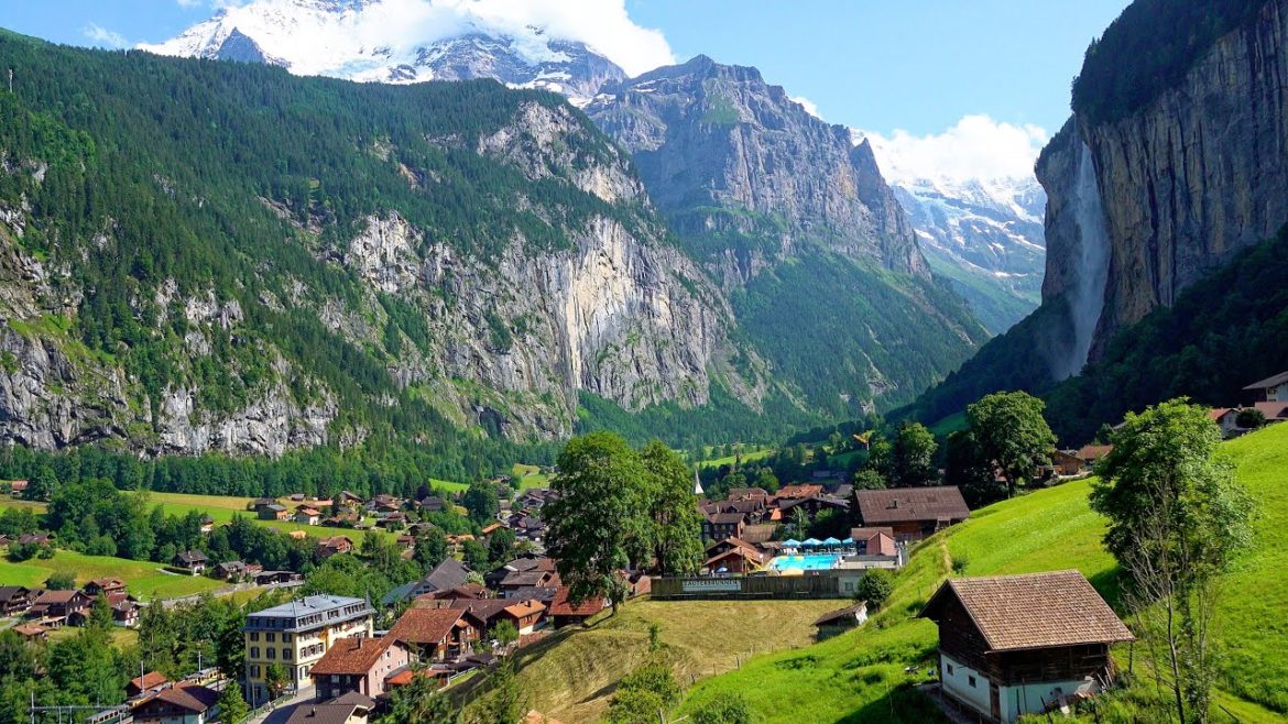 Lauterbrunnen Valley and Above, Switzerland  [Amazing Places 4K]