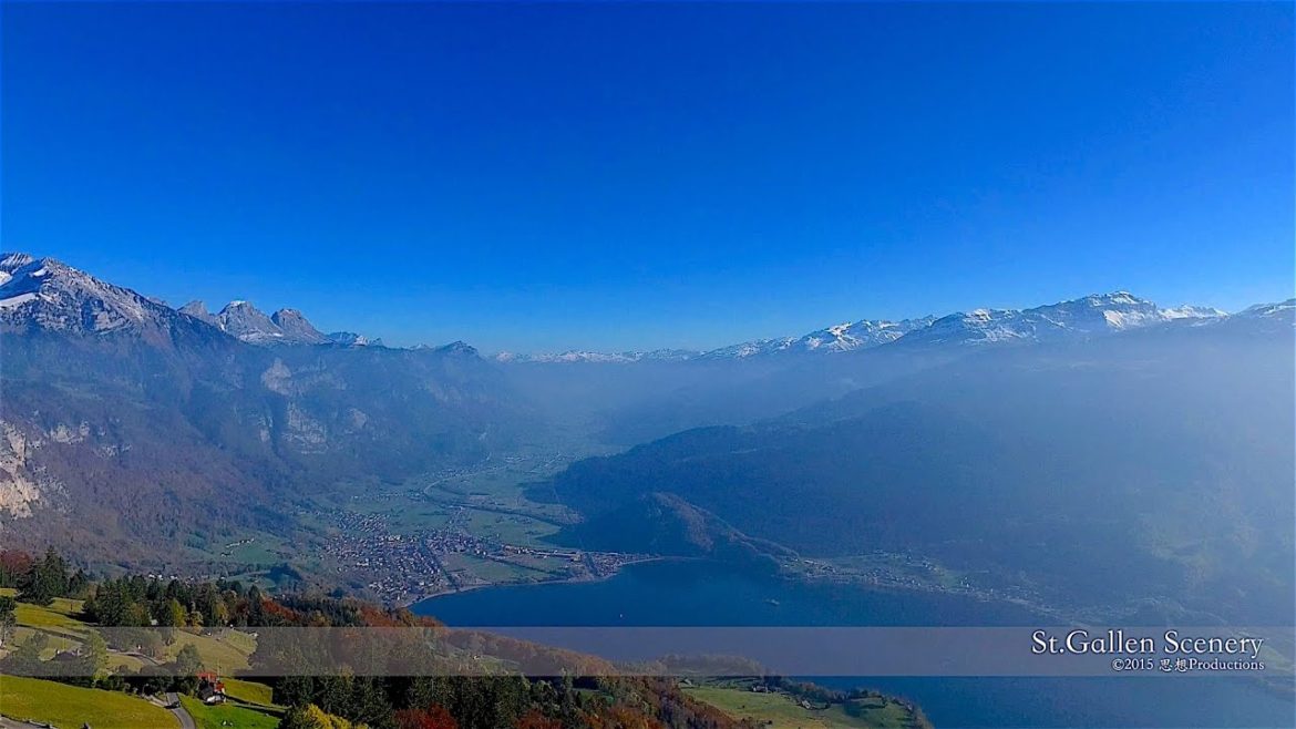 4K Paxmal Lake Walensee St.Gallen SWITZERLAND アルプス山脈 dji 4K Paxmal Lake Walensee St.Gallen SWITZERLAND アルプス山脈 dji