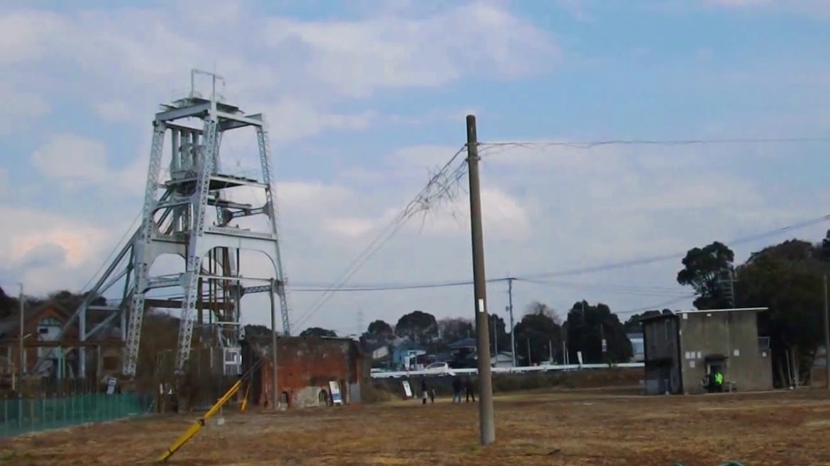 Coal mine shaft turret tour "Miyahara coal mining turret" (Japan)