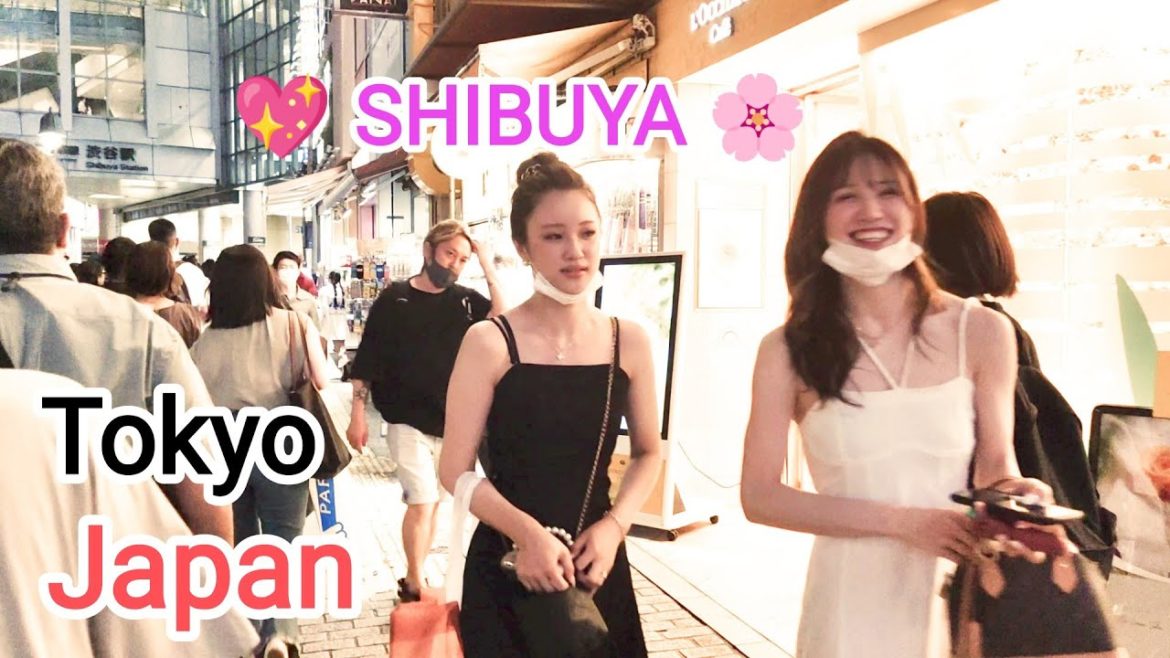 [4K] Summer Night View of 🌸 Shibuya 🌼. @ Walking Tour in SHIBUYA 💖. TOKYO. জাপান ভ্রমণ। July 2022