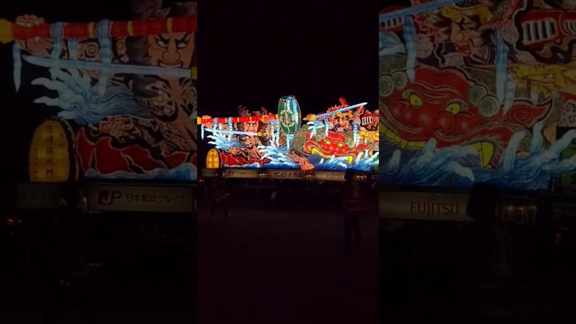 Big Japanese Float at Aomori Nebuta Matsuri 2022 #shorts