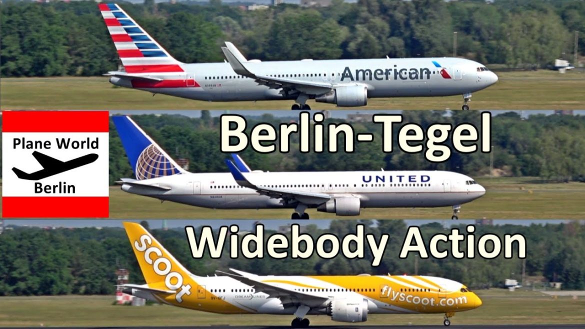 Berlin Tegel Airport Widebody Takeoffs flashback – 3 in a row: American Airlines, United & Scoot Berlin Tegel Airport Widebody Takeoffs flashback - 3 in a row: American Airlines, United & Scoot