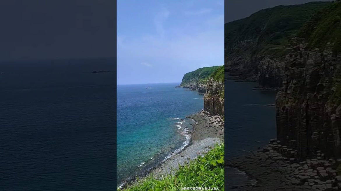 【平戸】海面から20m！長い六角形の岩が珍しい【塩俵の断崖】#shorts #長崎 #平戸 #生月