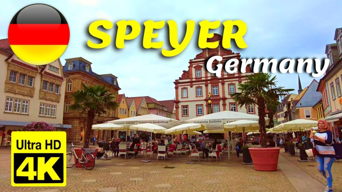 🇩🇪 Walking in SPEYER / Germany - Summer Walking Tour 2022 - 4K 60fps (UHD)