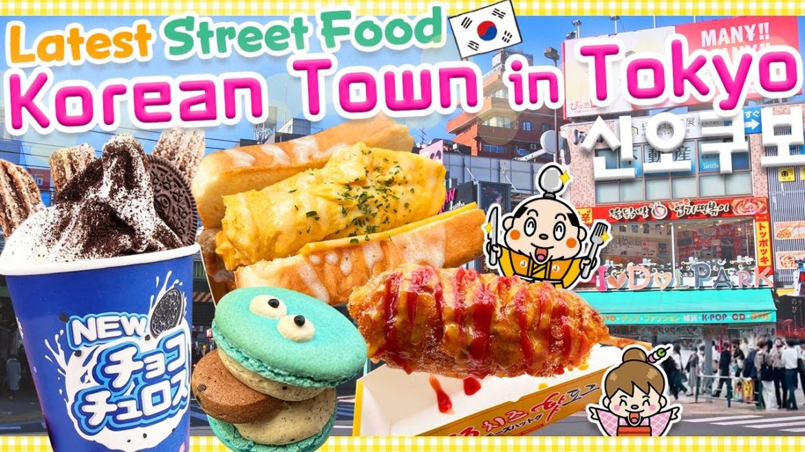 Street Food in Shin Okubo! Korea town in Shinjuku, Tokyo Japan