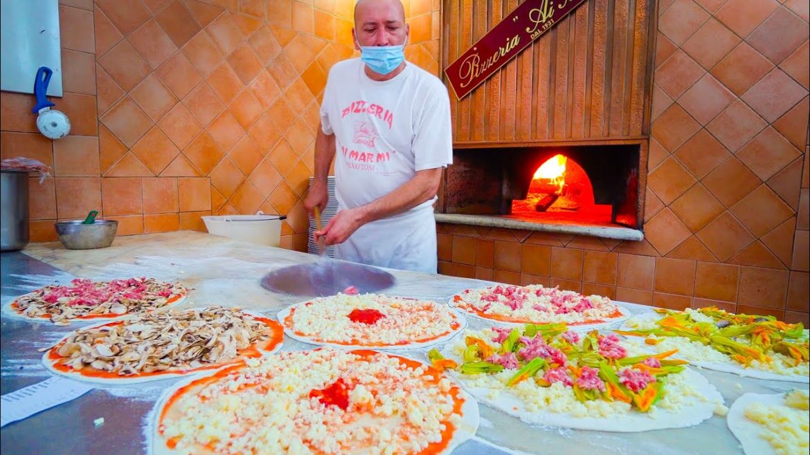 Street Food in Italy 🇮🇹 ROME’S #1 PIZZA at Ai Marmi + ITALIAN STREET FOOD in Roma!