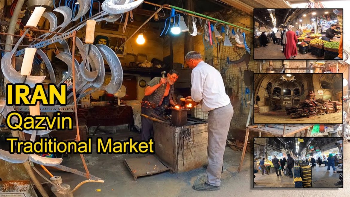 IRAN - Walking in the traditional market of Qazvin  ( بازار سنتی قزوین )