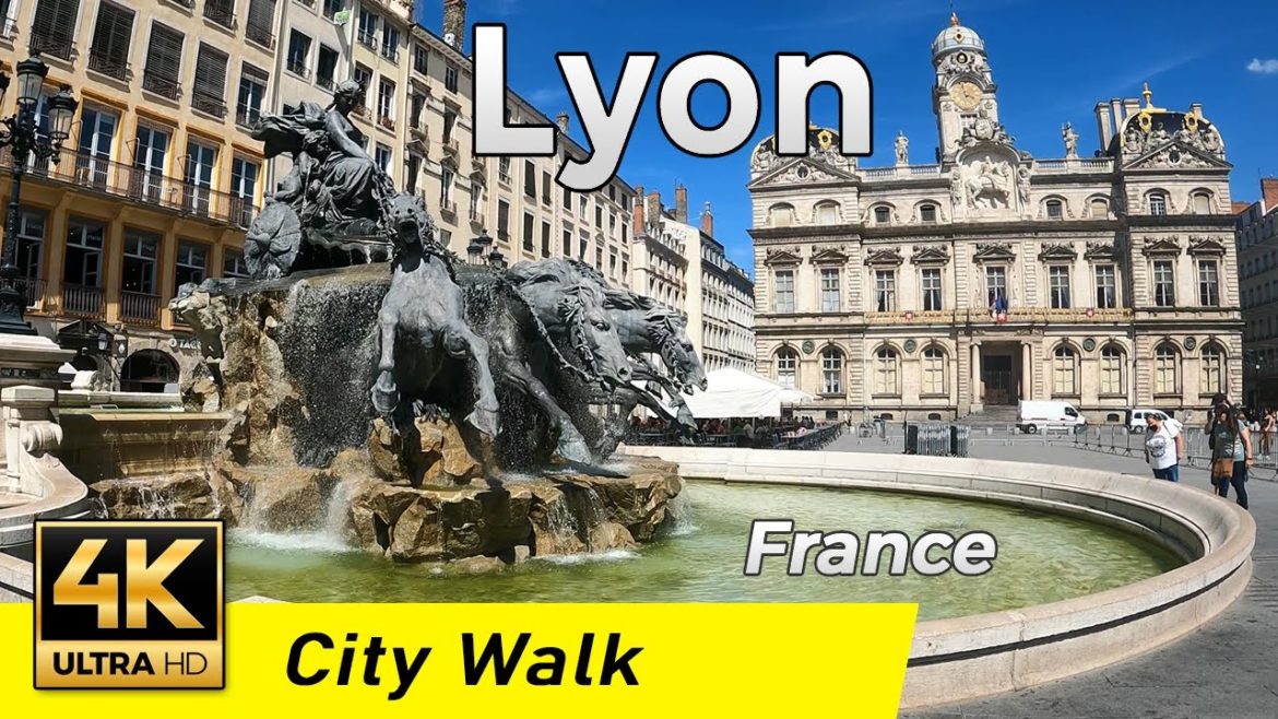 Lyon – Part 1, France – Town Center | Walking Tour (4K UHD & 60 fps) with captions. Lyon - Part 1, France - Town Center | Walking Tour (4K UHD & 60 fps) with captions.