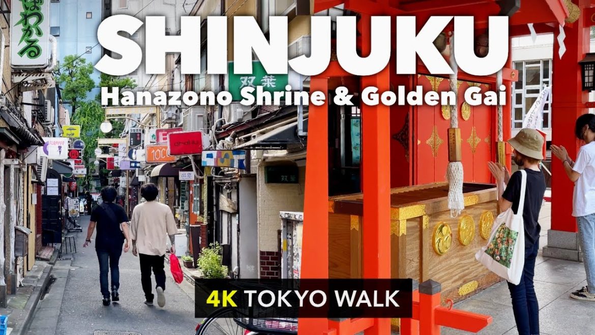 JAPAN 4K TRAVEL｜SHINJUKU｜Hanazono Shrine & Golden Gai TOKYO WALK TOUR (ASMR)
