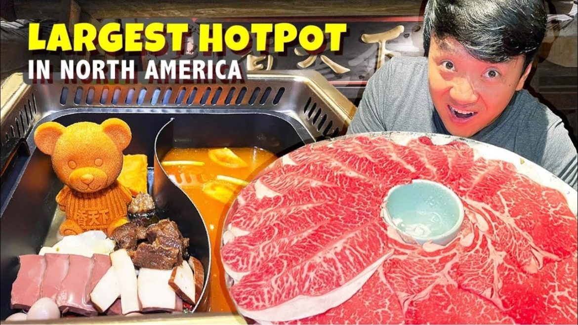 LARGEST HOTPOT in NORTH AMERICA! Wagyu Beef FEAST at Wagyu House LARGEST HOTPOT in NORTH AMERICA! Wagyu Beef FEAST at Wagyu House