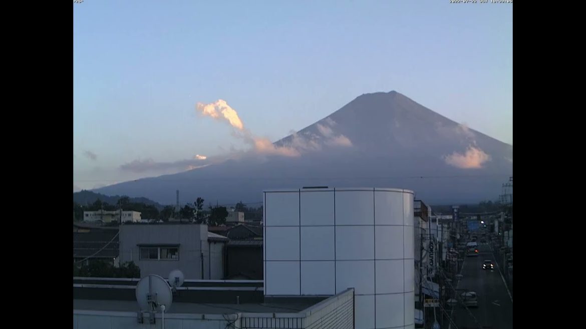 Mt  Fuji Time Lapse Video from City Fujiyoshida Fujiyama Live Camera 22 in 2022 7