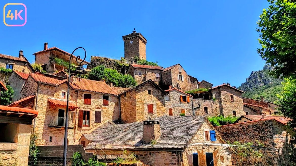 Peyreleau, a Magnificent Romanesque Village in a Nest of Greenery, Aveyron France, 4K Virtual Walk Peyreleau, a Magnificent Romanesque Village in a Nest of Greenery, Aveyron France, 4K Virtual Walk