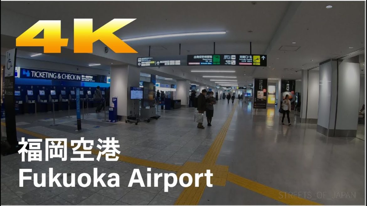 【4K】Fukuoka Airport National Terminal - 福岡空港国内線ターミナル  - Japan 4k Tour Video