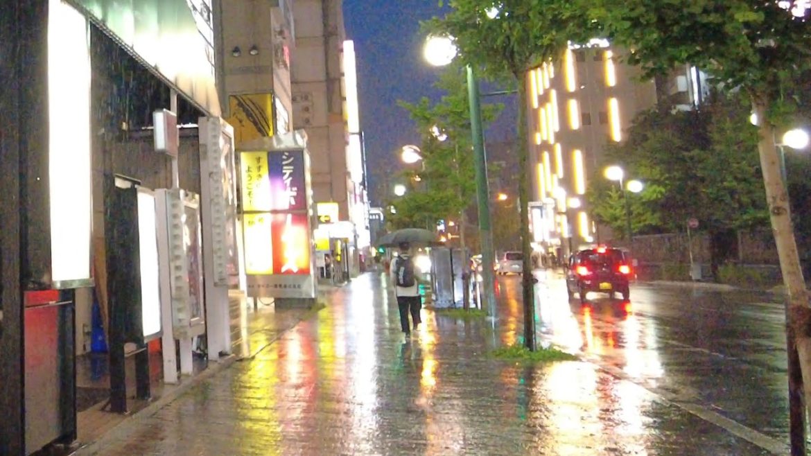 [4K] SUSUKINO in the Rain, Night Walk, Nightlife District in Hokkaido, Japan, July 2022, すすきの
