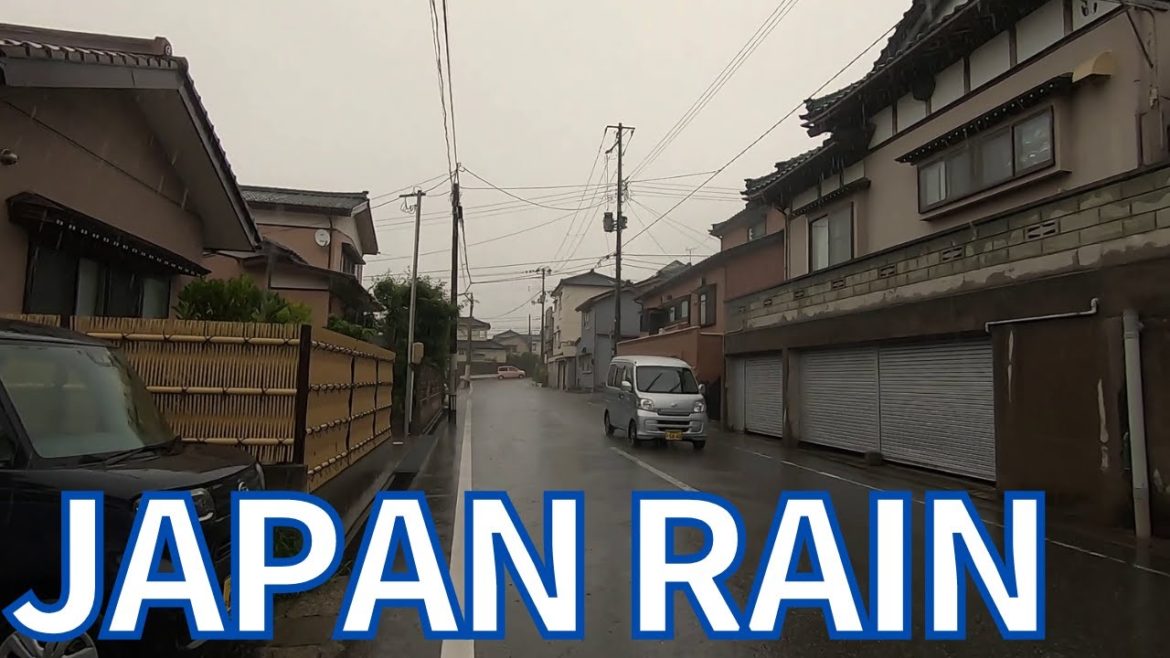 [Walking in the Rain]Rain walking Japan Niigata/ Rain sound No Thunder
