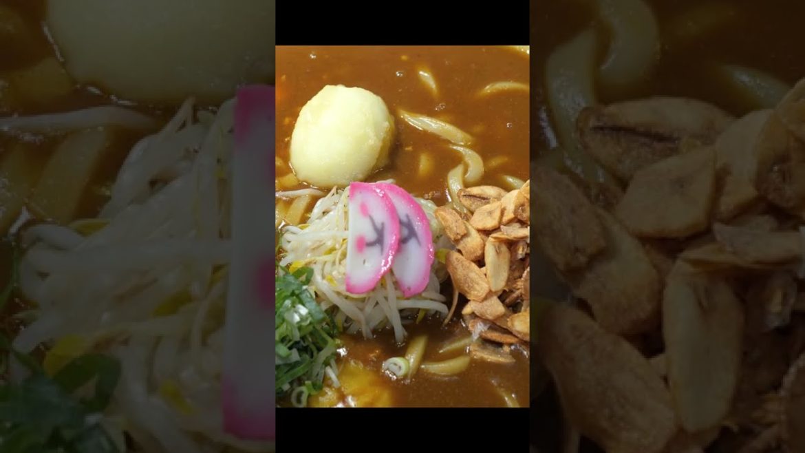 점보 카레우동 Jumbo Curry Udon - Korean street food #shorts