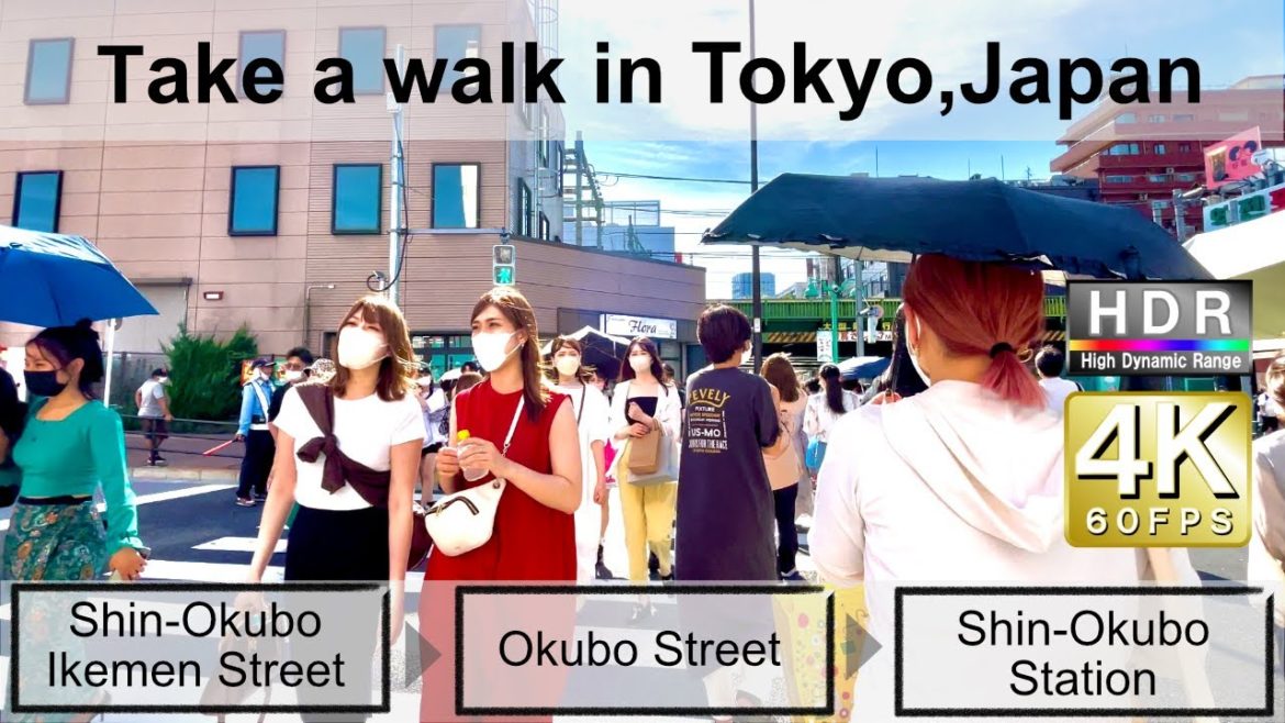 4K 60fps HDR// Take a walk in Tokyo, Japan, Shin-Okubo Ikemen Street→Okubo Street→Shin-Okubo Station 4K 60fps HDR// Take a walk in Tokyo, Japan, Shin-Okubo Ikemen Street→Okubo Street→Shin-Okubo Station